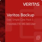 VERITAS Backup Exec Simple Core Pack 5 Instance 10 MS 365 User 1 an (32149-M0008)