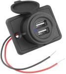 LTC Priza auto 12V/24V 2x USB 5V /2.4A 60x45x40mm LTC LXG522 (LXG522)