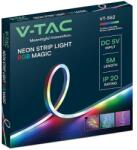 V-TAC Kit banda LED NEONFLEX MAGIC RGB 5m 5VDC IP20 + telecomanda V-tac SKU-24050 (SKU-24050) - drumix