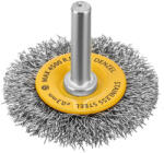 Denzel 50 mm drótkorong fúróba, lapos, INOX préselt, kreppelt acél huzal (7446237)