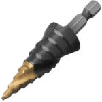 Denzel 4-20 mm lépcsősfúró M2 hatlap, bitbefogású, P6M5 acél, Titán- nitrid bevonat (7236037)