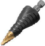 Denzel 6-30 mm lépcsősfúró M2 hatlap, bitbefogású, P6M5 acél, Titán- nitrid bevonat (7236047)