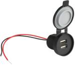 LTC Priza auto /moto /barca IP67 2x USB 5V /2.4A 42x42x44mm LTC LXG531 (LXG531)