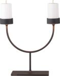 Zafferano Lampă de masă fără fir Perpetua 35, 6 cm neagră dublă (LD1172D3)