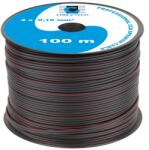  Cablu difuzor CCA 2x0, 16 mm negru, rola 100 m pentru audio (KAB0350)