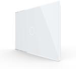 LIVOLO Panou intrerupator simplu cu touch Livolo din sticla, standard Italian - Serie noua SmartElectro IntelligentHouse (VL-P901-3W)