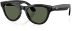 Ray-Ban Ochelari Smart Ray-Ban META Skyler Gen 2 RW4014 601/71, marime 52-20, Wi-Fi 6, Bluetooth, Aparat foto cu filmare, Asistent vocal, 32GB Flash, Lentile G15 Verzi, Negru (RW4014 601/71 52-20)