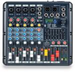 Soundsation - YOUMIX 410 PRO 6-csatornás keverőkonzol 4 Mono és 1 Sztereo csatornával, 24-bit 99 presetes Effekttel, USB/BT, PC Interfésszel - hangszerdepo