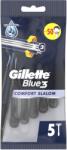 Gillette Blue 3 Мъжка самобръсначка Comfort Slalom, 5 броя