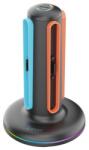 IPEGA töltő állomás (4 joy-con kontroller egyidejű töltése, led jelzés) fekete nintendo switch 2