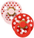 BIBS Залъгалки Bibs - Colour Studio Polka, 0-6 м, 2 броя, Blossom/Candy Apple (11034103) - ozone