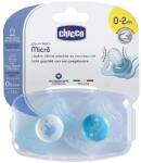 Chicco Комплект биберони-залъгалки Chicco - Physio Micro, 2 броя, 0-2 месеца, за момче, Асортимент (N0341) - ozone