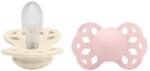 BIBS Залъгалки Bibs - Infinity, Ivory-Blossom, силиконови, 6-18 м, 2 броя (275114) - ozone