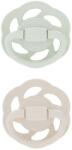 NIP Каучукови залъгалки NIP Green - Cherry, мента и бежова, 0-2 м, 2 броя (24000821910287) - ozone