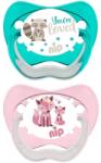 NIP Силиконови залъгалки NIP - Family, Лисица и енот, 16-32 м, 2 броя (54000821310056) - ozone