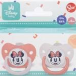 Stor Силиконови залъгалки Stor - Minnie Mouse Heart Full, 6+ м, 2 броя (10767) - ozone