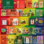 Flame Tree Publishing Пъзел Flame Tree от 1000 части - Цветна съкровищница от книги в Бодлиевата библиотека (9781804172087)