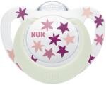 Nuk Светеща силиконова залъгалка NUK - Star Night, 18 м+, розова (10739749) - ozone