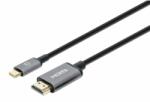 Manhattan USB-C HDMI Átalakító Fekete 2m 153607 (153607)