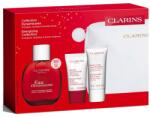 Clarins - Set Clarins Eau Dynamisante - Apa de Tratament 100 ml + Beauty Flash Balm 15 ml + Lotiune Corp 30 ml + Pouch