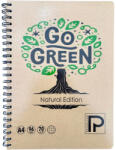 PAPERLAND Caiet A4 cu spira Paperland, 96 file, 70g/mp, matematica, coperta carton, Natural edition (PP-24800052)