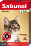 Dr Seidel Zgarda antiparazitara Pisica , Sabunol Rosu , 35 cm