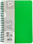 PAPERLAND Caiet A5 cu spira Paperland, 80 file, 70g/mp, matematica, coperta plastic, Diverse culori (PP-24000387)