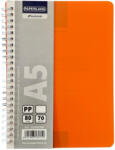 PAPERLAND Caiet A5 cu spira Paperland, 80 file, 70g/mp, dictando, coperta plastic, Diverse culori (PP-24000388)