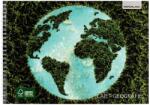 PAPERLAND Caiet geografie A4 cu spira Paperland, 36 file, 80g/mp, orizontal (landscape), coperta carton (PP-24000168)