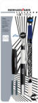 Eberhard Faber Stilou scolar NXT Eberhard Faber + 2 rezerve cerneala + pic, Alb/Negru (EF551001)
