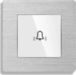 Luxion Buton Sonerie cu Touch din Sticla si Rama de Aluminiu LUXION, Alb, LX-MT-B101A-W (LX-MT-B101A-W) - cel