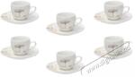 Tognana MADISON POESIA kávéscsészekészlet csészealjjal, 6 db, 80 ml