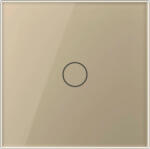 LIVOLO Intrerupator Simplu Cap Scara, Dimmer cu Touch LIVOLO - Serie Noua, Auriu, VL-FC1SD1-2G-2A (vl-fc1sd1-2g-2a) - cel