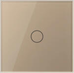 LIVOLO Buton Sonerie cu Touch LIVOLO din Sticla - Serie Noua, Auriu (VL-FC1B-2G-2A)