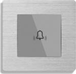 Luxion Buton Sonerie cu Touch din Sticla si Rama de Aluminiu LUXION, Gri (LX-MT-B101A-GY)