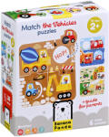 BANANA PANDA Puzzle pentru copii Banana Panda 6 în 1 - Conectează mijloacele de transport (49209) Puzzle