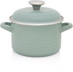Metalac Oala 2l cu capac Standard Wave Verde email/16cm/2l/verde pastel (388628)