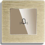 Luxion Buton Sonerie cu Touch din Sticla si Rama de Aluminiu LUXION, Auriu (LX-MT-B101A-G)