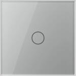 LIVOLO Buton Sonerie cu Touch LIVOLO din Sticla - Serie Noua, Gri (VL-FC1B-2G-2I)