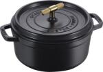 Staub Staub La Cocotte Buster & Punch 24 cm rund, schwarz, Gusseisen (1029893)