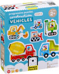 BANANA PANDA Puzzle pentru copii Banana Panda 9 în 1 - Vehicule de constructii (49205) Puzzle