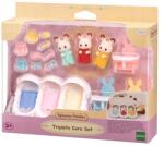 EPOCH Sylvanian Families, Iepurasii tripleti cu urechiuse de ciocolata, set de figurine, 5532 Figurina