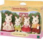 EPOCH Sylvanian Families, Familia de iepurasi cu urechiuse de ciocolata, set de figurine, 5655 Figurina