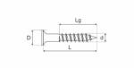 MC FIX Wood insert zinc yellow 3.5*45mm non-complete thread