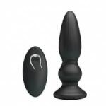 Mr. Play Remote-Controlled Vibrating Anal Model Black USB Rechargeable