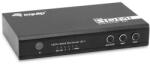 Equip Switch KVM Equip 332725, HDMI 2.0, 4K Ultra HD, 7.1 canale audio, 70x20x125mm, Negru