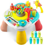 RicoKids Interaktív Zenélő Asztal Állatfigurákkal és Mozdonnyal