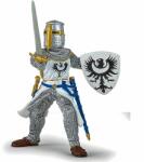 Papo Figurina Papo - Personaje medievale, Cavaler Alb cu Sabie Figurina