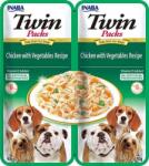 Inaba Foods Dog Twin Csirke, zöldségek húslevesben kutyáknak 2x40 g