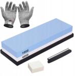 BISANTI Kettős élezőkő készlet 1000/4000, védőkesztyű, Bisanti, minden típusú késhez, XL (64464530)